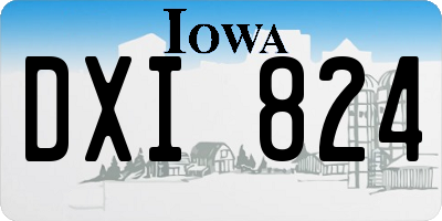IA license plate DXI824