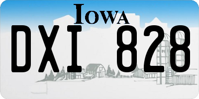 IA license plate DXI828
