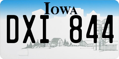 IA license plate DXI844