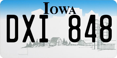 IA license plate DXI848
