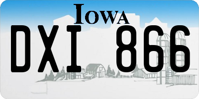 IA license plate DXI866