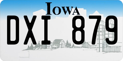 IA license plate DXI879