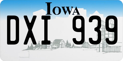 IA license plate DXI939