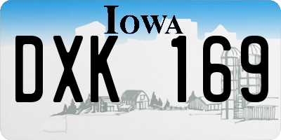 IA license plate DXK169