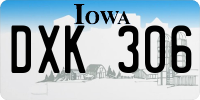 IA license plate DXK306