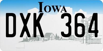 IA license plate DXK364