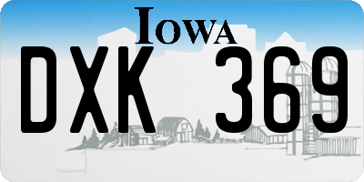 IA license plate DXK369