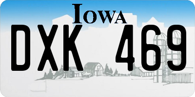 IA license plate DXK469