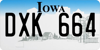 IA license plate DXK664
