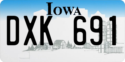 IA license plate DXK691