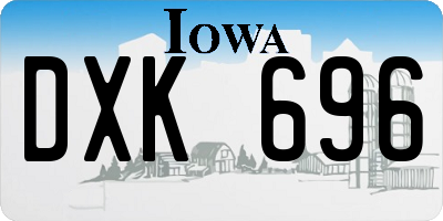 IA license plate DXK696