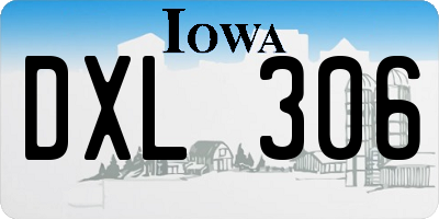 IA license plate DXL306