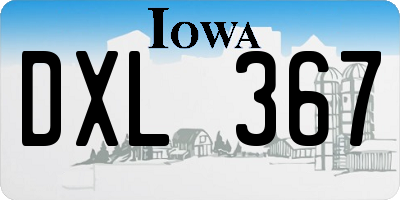 IA license plate DXL367