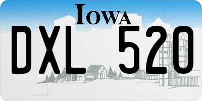 IA license plate DXL520