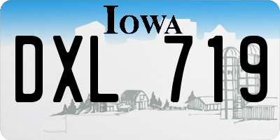 IA license plate DXL719