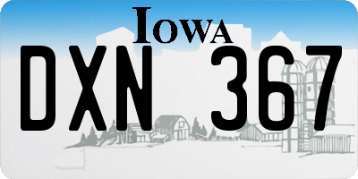 IA license plate DXN367