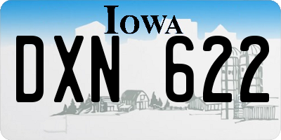 IA license plate DXN622