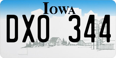 IA license plate DXO344