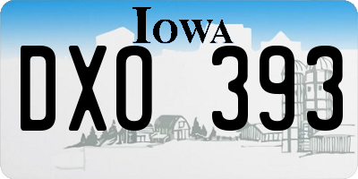 IA license plate DXO393