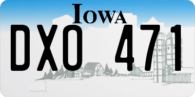 IA license plate DXO471