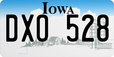 IA license plate DXO528