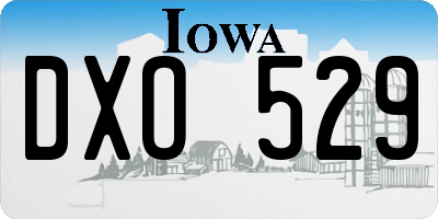 IA license plate DXO529