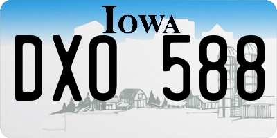 IA license plate DXO588