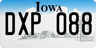 IA license plate DXP088