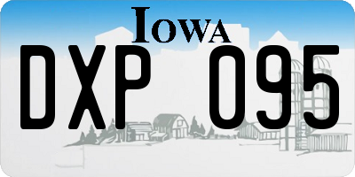 IA license plate DXP095