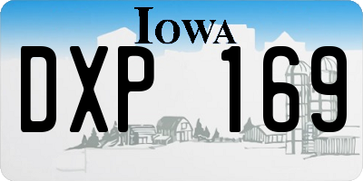 IA license plate DXP169
