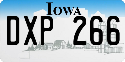 IA license plate DXP266