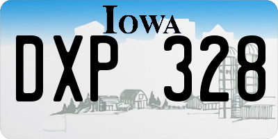 IA license plate DXP328