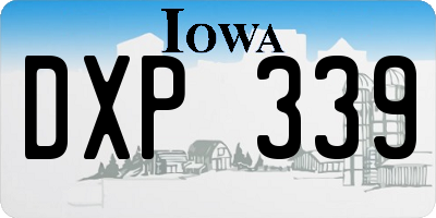 IA license plate DXP339