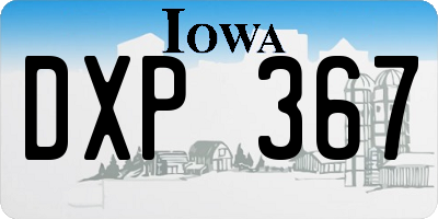 IA license plate DXP367