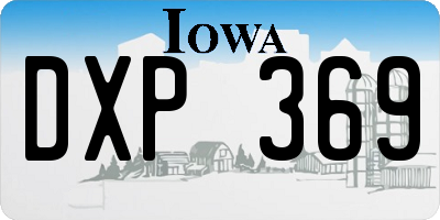 IA license plate DXP369