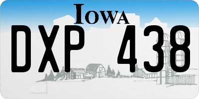 IA license plate DXP438