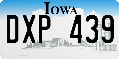 IA license plate DXP439