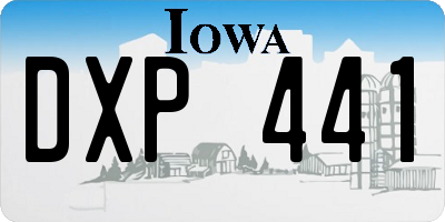 IA license plate DXP441