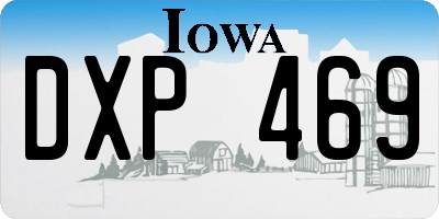 IA license plate DXP469