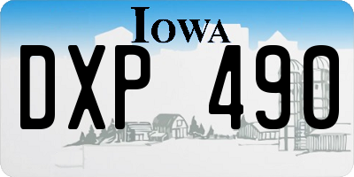 IA license plate DXP490