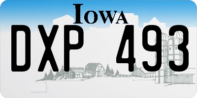 IA license plate DXP493