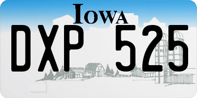IA license plate DXP525