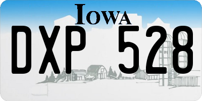 IA license plate DXP528