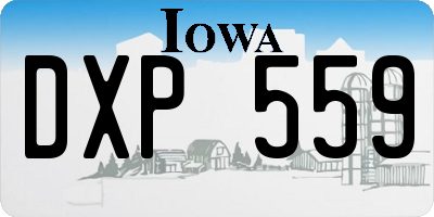 IA license plate DXP559