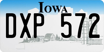 IA license plate DXP572