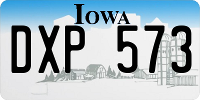 IA license plate DXP573