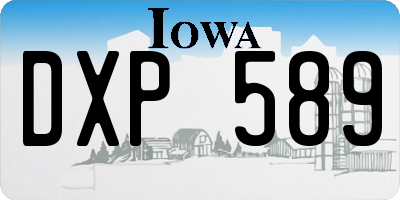 IA license plate DXP589