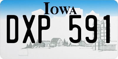 IA license plate DXP591