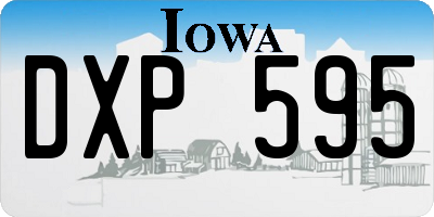 IA license plate DXP595