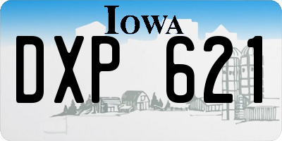 IA license plate DXP621